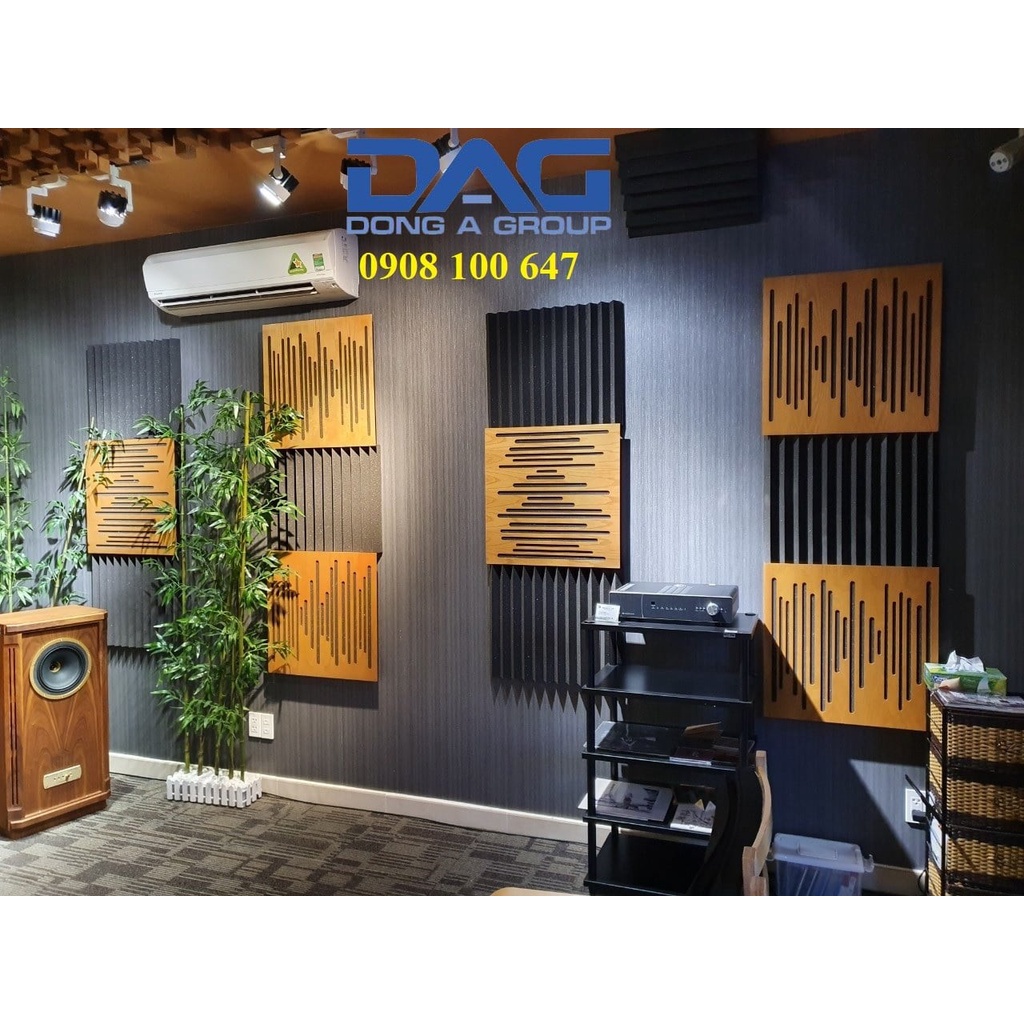Mút cách âm dọc rãnh tam giác 50x50cm CÁCH ÂM ĐÔNG Á