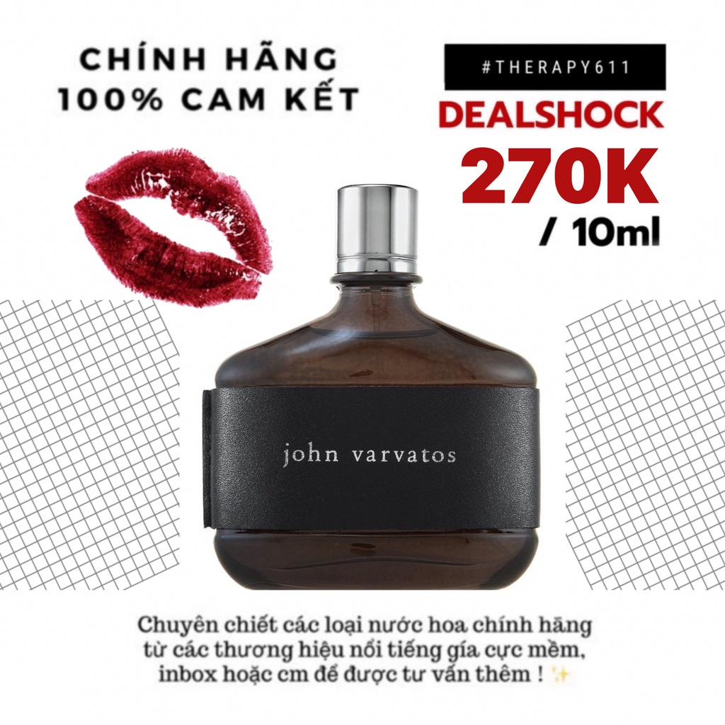[𝗦𝗔𝗟𝗘]..::✨Nước Hoa John Varvatos 5ml/10ml/20ml 5ml/10ml/20ml✨::..