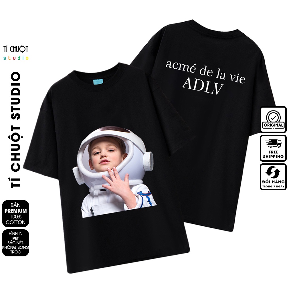 Áo thun ADLV Phi hành gia 5 nam nữ, Áo phông unisex Acmé de la vie tay lỡ form rộng - Tí Chuột Studio