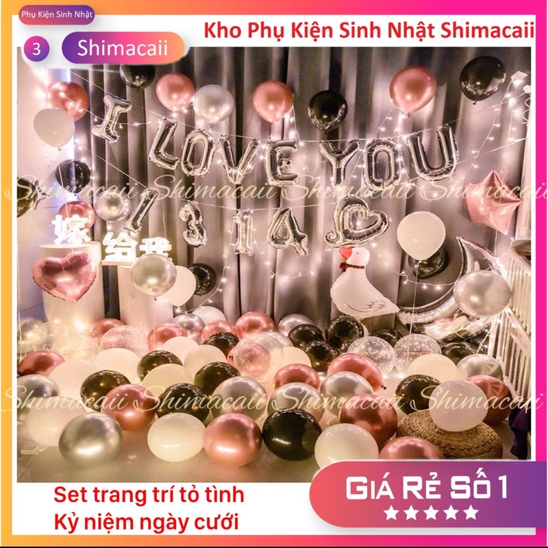 SET TRANG TRÍ PHÒNG TÂN HÔN, TỎ TÌNH, CẦU HÔN, KỶ NIỆM CƯỚI SIÊU LÃNG MẠN