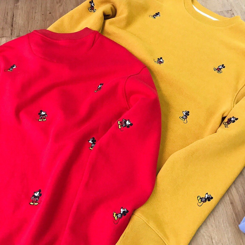 Áo sweater Disney thêu mickey siêu xịn đẹp