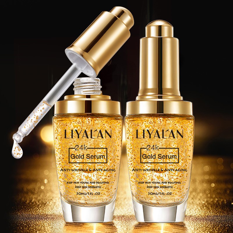 Serum LIYAL'AN chứa nano vàng 24K giúp dưỡng trắng chống lão hóa cho da 30ml