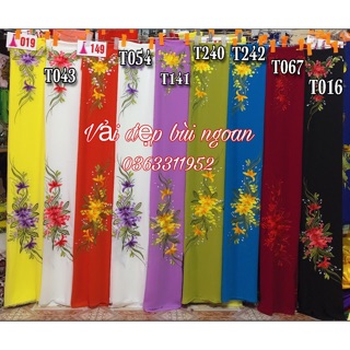 Vải áo dài thêu