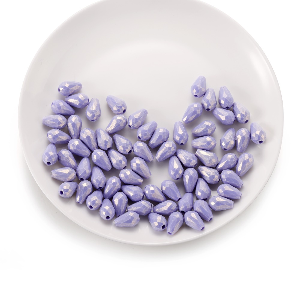 Set 50/100 hạt xỏ St.kunkka làm đồ trang sức thủ công bằng nhựa hình giọt nước nhiều màu tùy chọn