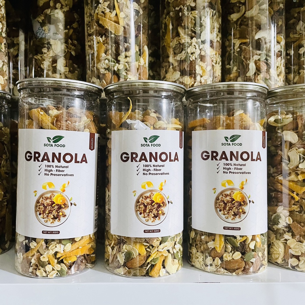 VIP Granola Ngũ Cốc Ăn Kiêng Siêu Hạt - Giảm Cân, Ăn Vặt, Bữa Phụ Tiện Lợi