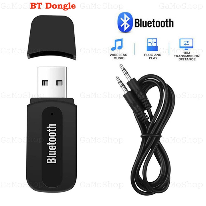 Usb nhận bluetooth 5.0 BT Dongle 2 in 1 có chức năng thoại rãnh tay trên xe ô tô, âm thanh hay Stereo