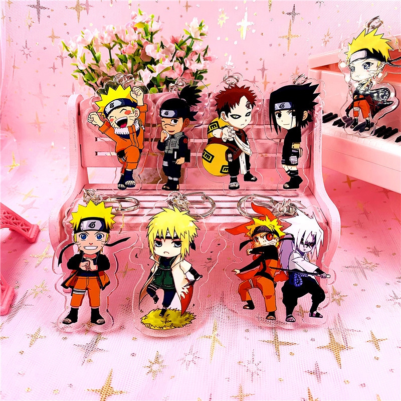 Móc Khóa Acrylic Trong Suốt Hình Nhân Vật Naruto