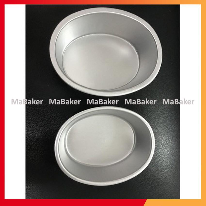 Khuôn bánh oval D04 nhôm đúc cao cấp, siêu cứng cáp, bền đẹp làm cheesecake mini, bánh mì,... - MaBaker
