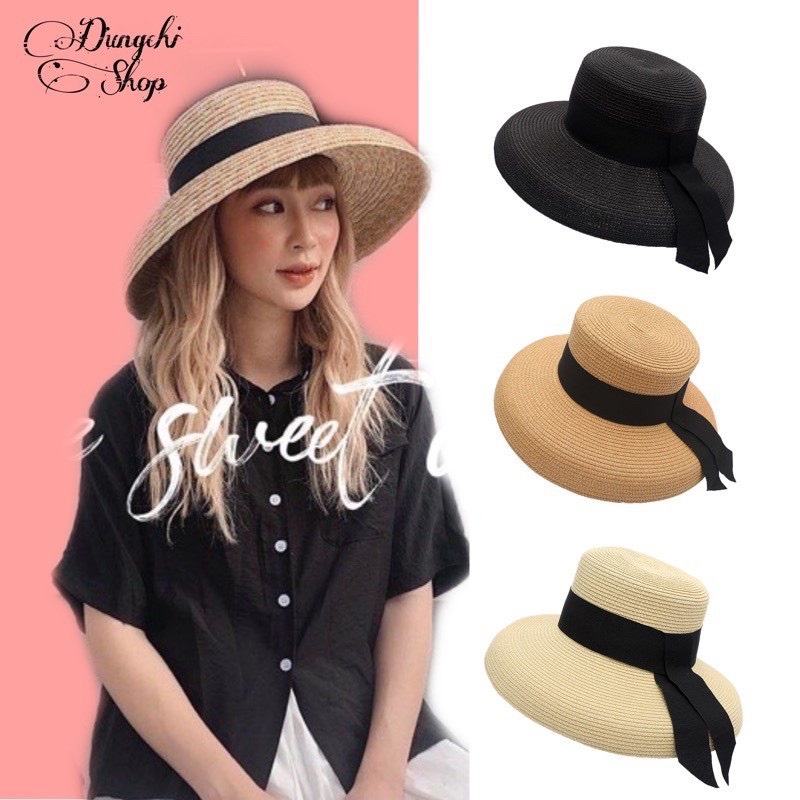 MŨ CHUÔNG CÓI MIX DÂY TO BẢN TO - PHONG CÁCH TIỂU THƯ HÀN QUỐC