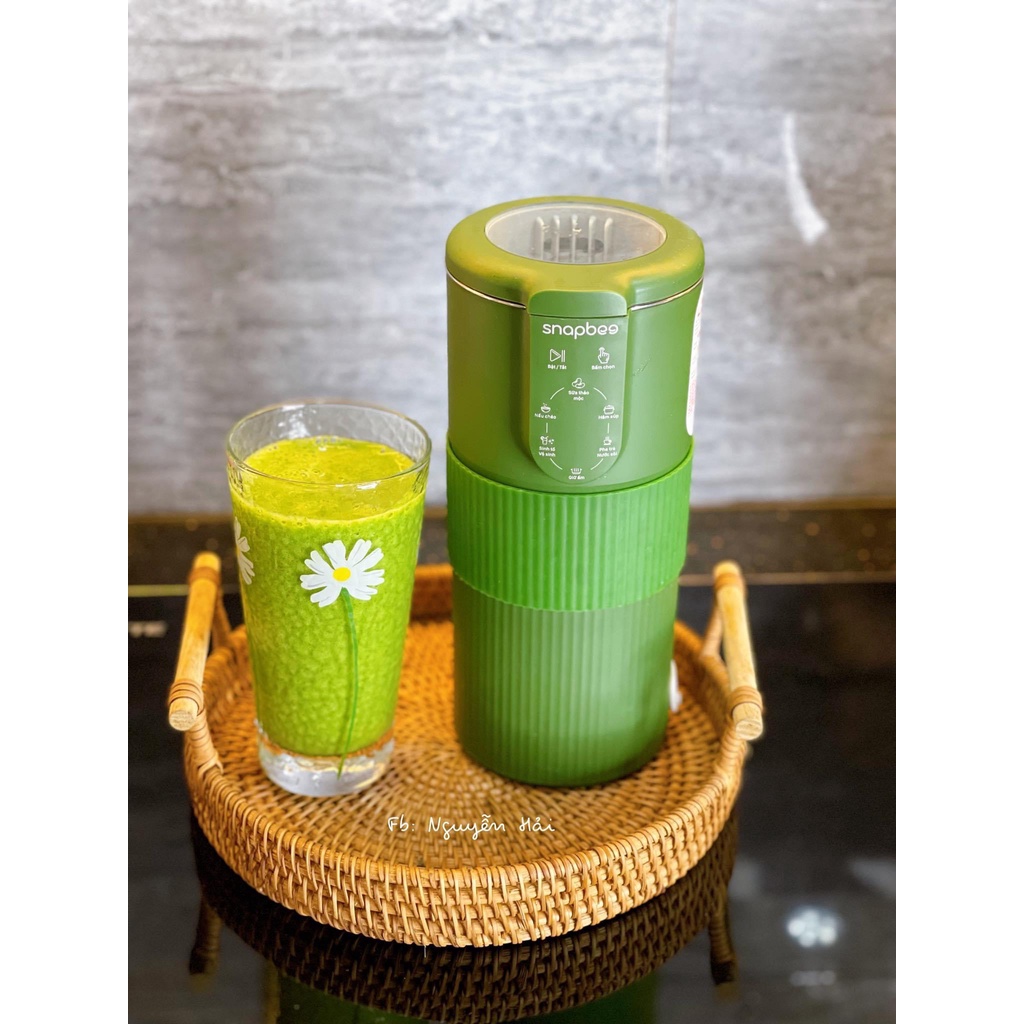 Máy làm sữa hạt mini Snapbee Làm Sinh Tố, Nấu Cháo, Soup, Nhanh, Dễ Vệ Sinh bảo hành 24 tháng