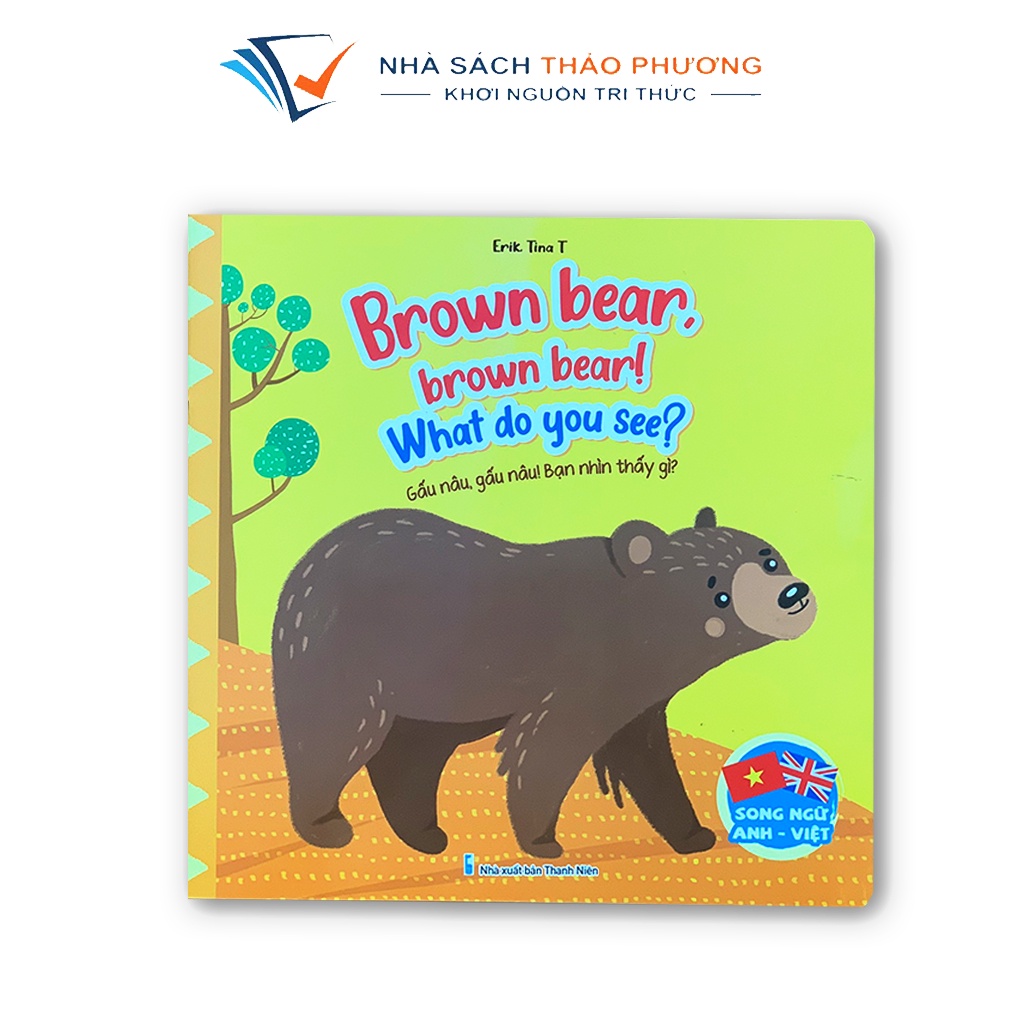 Sách - Truyện song ngữ Anh - Việt - Gấu Bắc cực, Gấu nhỏ, Gấu trúc, Gấu nâu (bộ 4 cuốn)
