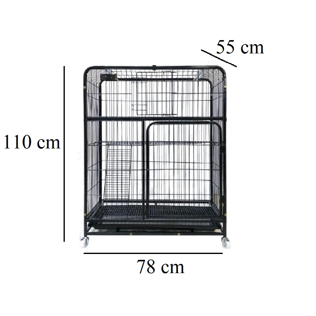 [ giảm 25% ]Chuồng mèo 2 tầng nan ống sơn tĩnh điện rất chắc chắn tp.hcm ship trong ngày.