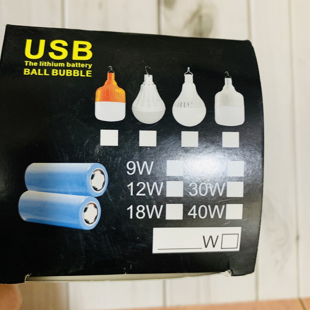 Đèn LED sạc tích điện, pin trâu 6-8h, kết nối USB , đèn 30w- Đồ dùng gia đình NICEHOUSE
