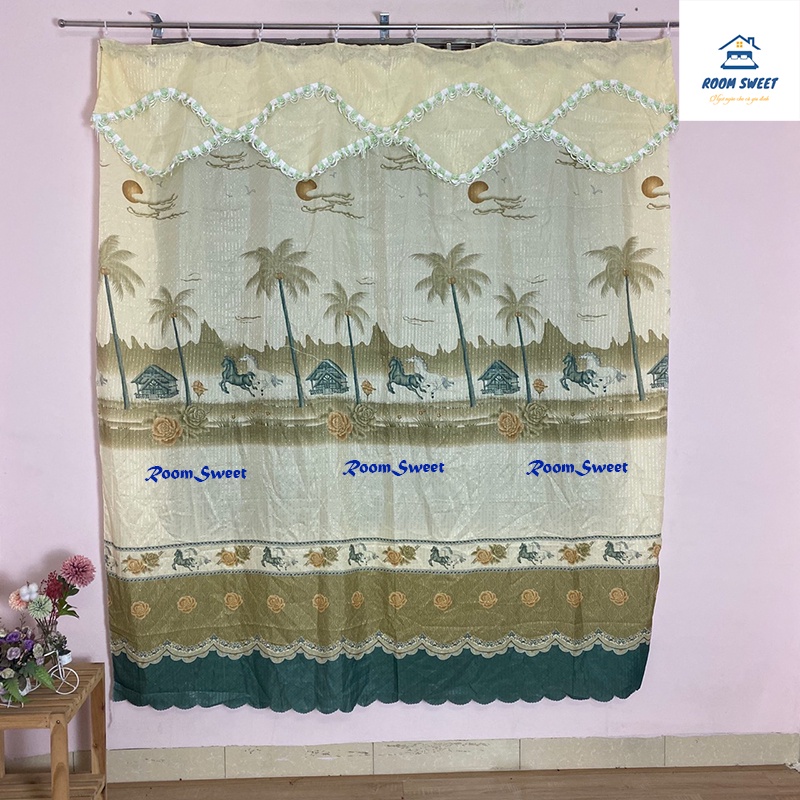 RIDO NGĂN PHÒNG GẤM SAO CÓ MÓC TREO SẴN MÀN CỬA SỔ , CHỐNG NẮNG, TRANG TRÍ NHÀ CỬA DỄ LẮP ĐẶT