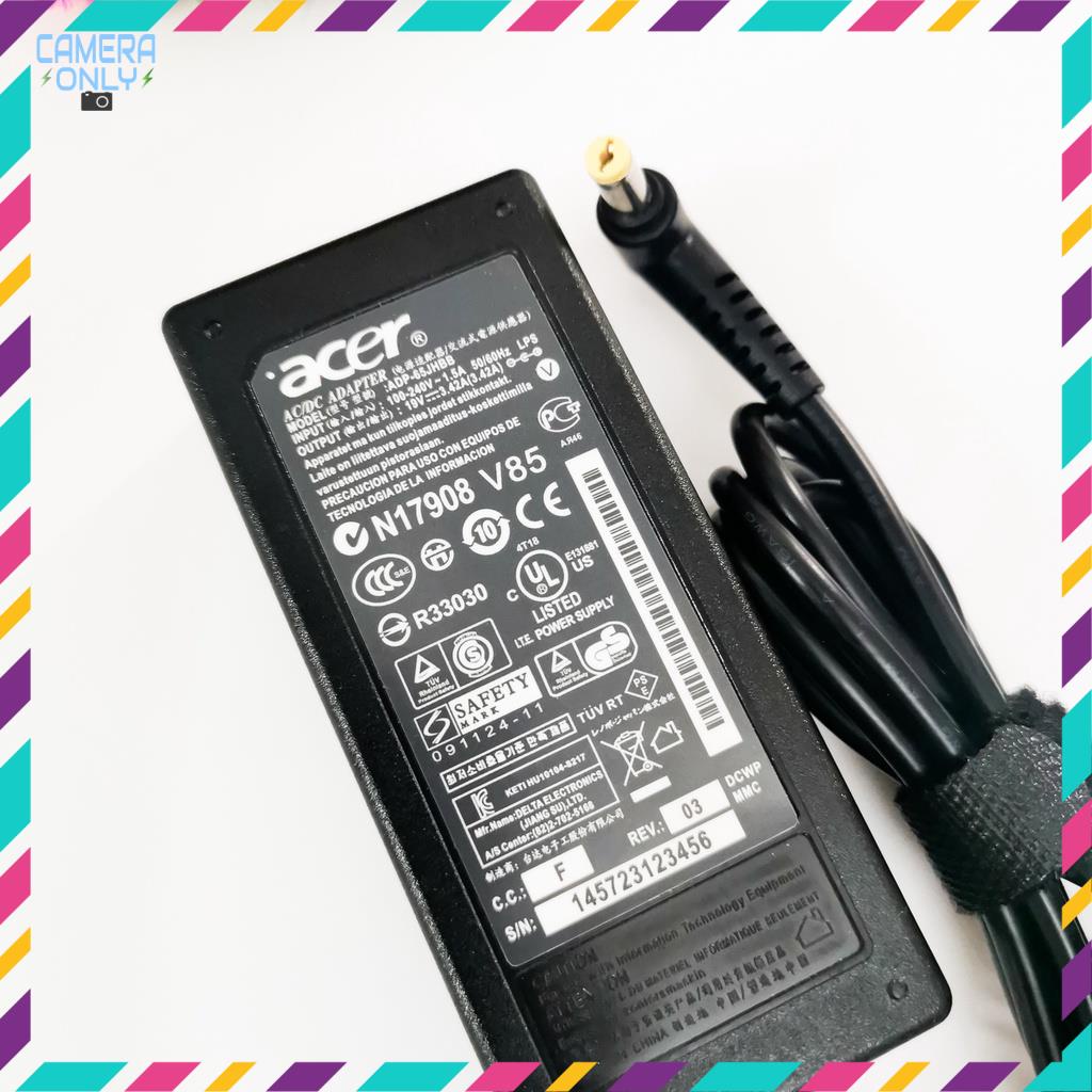 Sạc laptop Acer Zin 19v - 3.42a - 65w Adapter Acer chính hãng