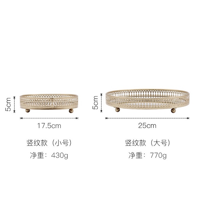 Khay gương MACEHO - Home decor khay trang trí đựng nến thơm BBW, Yankee, Candle cup, Manorcandle - 2 kiểu dáng