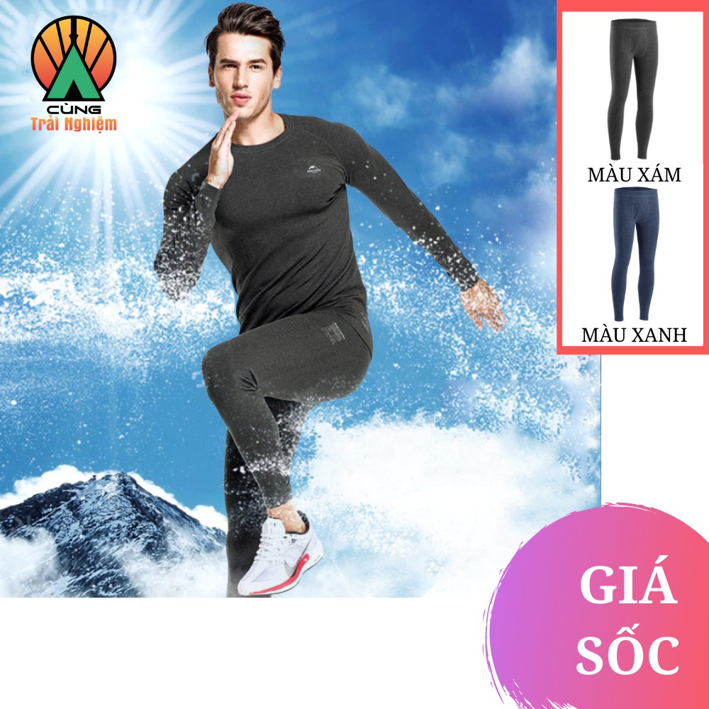 Quần Giữ Nhiệt Sinh Nhiệt HEATMAX Nam Thu Đông NHANH KHÔ Và Khóa Nhiệt Cực Nhanh NatureHike NH19FS023
