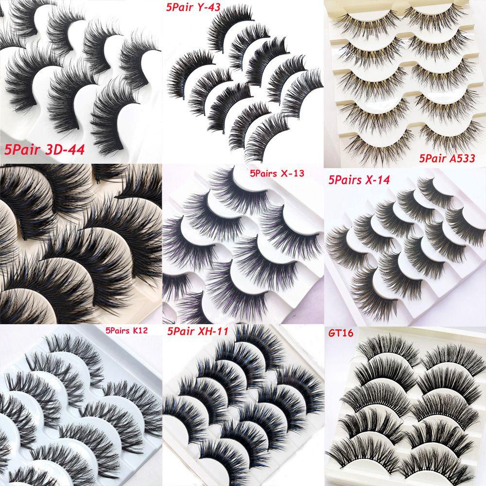 OCEANMAP Cặp Lông Mi Giả 3D Dày Dặn Dành Cho Nữ