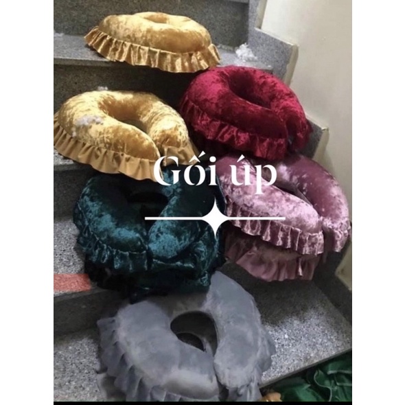 GỐI ÚP MẶT SPA VẢI NHUNG SIÊU MỊN ❤❤ (KHÔNG GÂY KÍCH ỨNG DA)