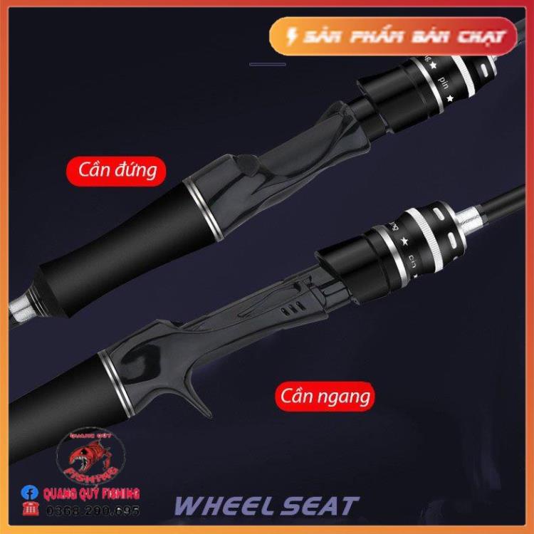 Cần Câu Lure Spinning SKOK CầnCaau Máy Đứng Và Máy Ngang Chất Liệu Cacbon Cao Cấp