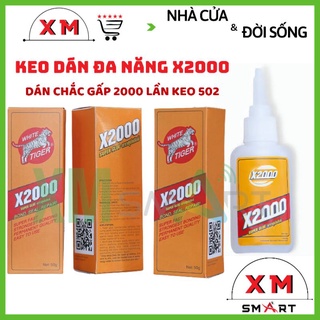 Keo dán đa năng X2000 dán tất cả các vật liệu trong nhà, dán tất cả các vật liệu bằng sắt, gỗ, thủy tinh, sành sứ