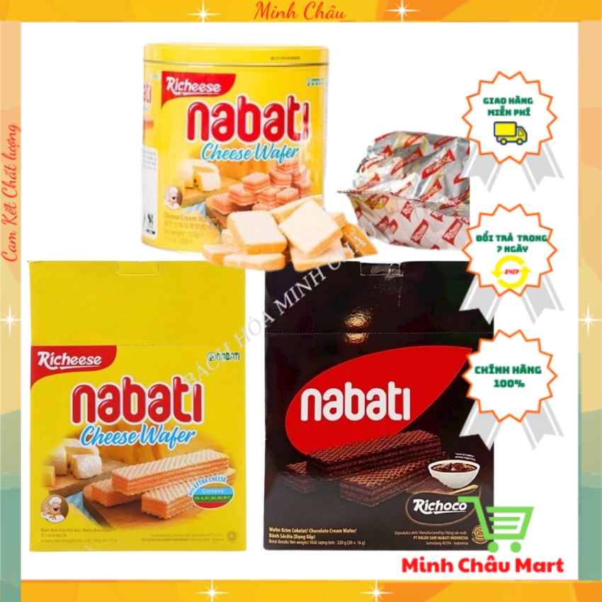 Bánh Kem Xốp Nabati Phomai/ Socola 300g- 320g