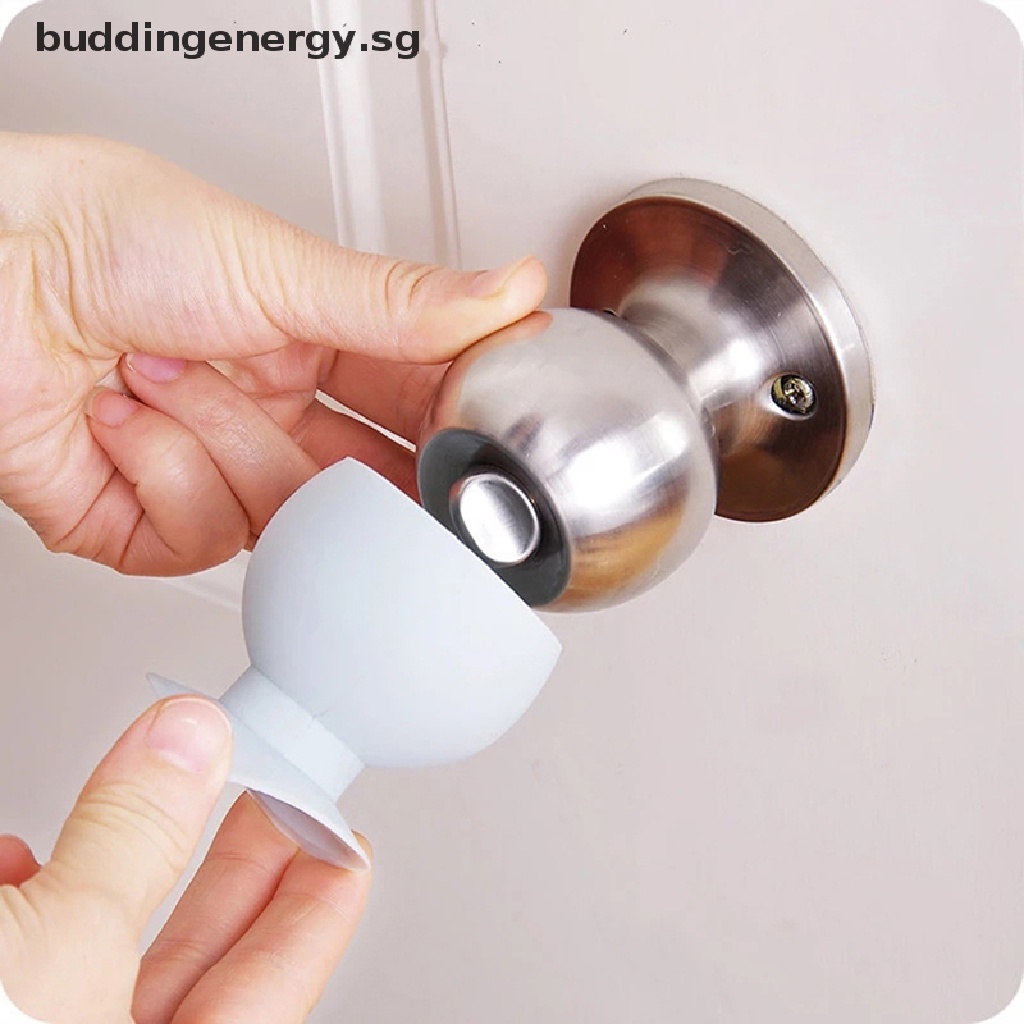 Set 2 Miếng Cao Su Bọc Tay Nắm Cửa / Tường Chống Va Đập Tiện Dụng