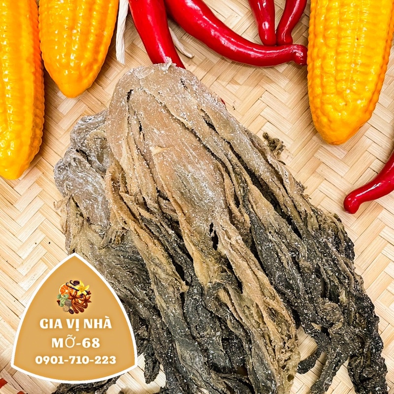 Cải muối nguyên lá trắng-đỏ -gói 100gr-500gr