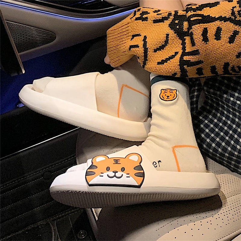 Dép Đi Trong Nhà Họa Tiết Chú Hổ Dễ Thương Cho Nam Và Nữ