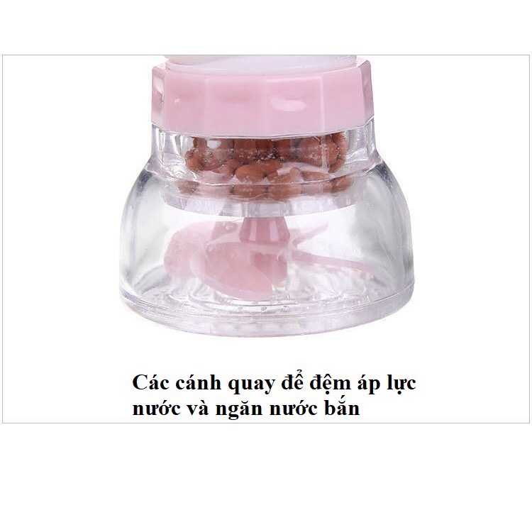 Đầu vòi lọc nước tăng áp xoay 360 độ - Dùng cho bồn rửa chén, bát