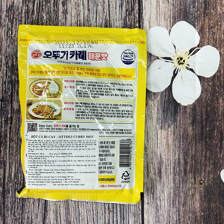 Bột cà ri Hàn Quốc Ottogi 1kg (SP Chính Hãng)