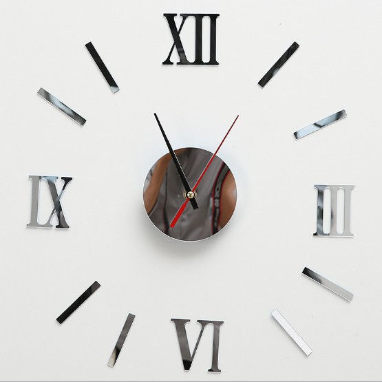 2020 New Clock Watch Wall Clocks 3D DIY Acrylic Mirror Stickers