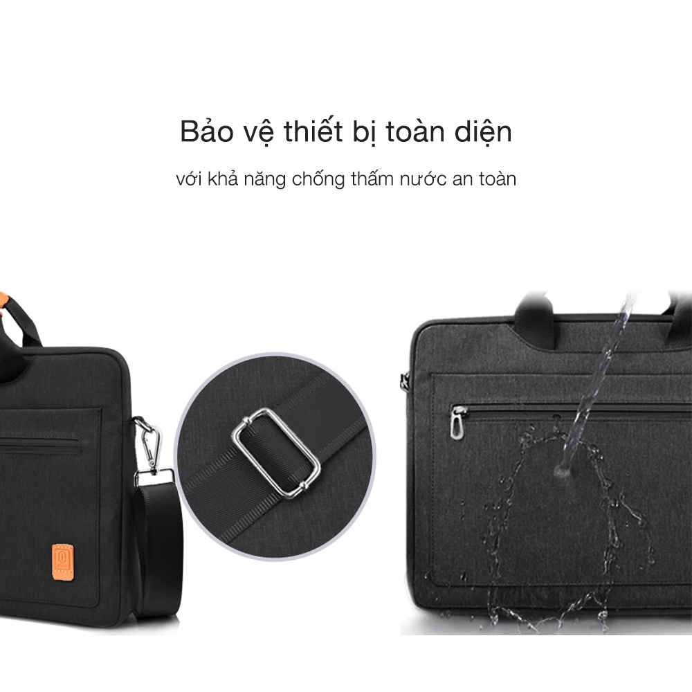 Túi xách + Cặp đeo WIWU Pioneer Shoulder cho Laptop, UltraBook, Macbook - 13, 14, 15, 17.3 inch