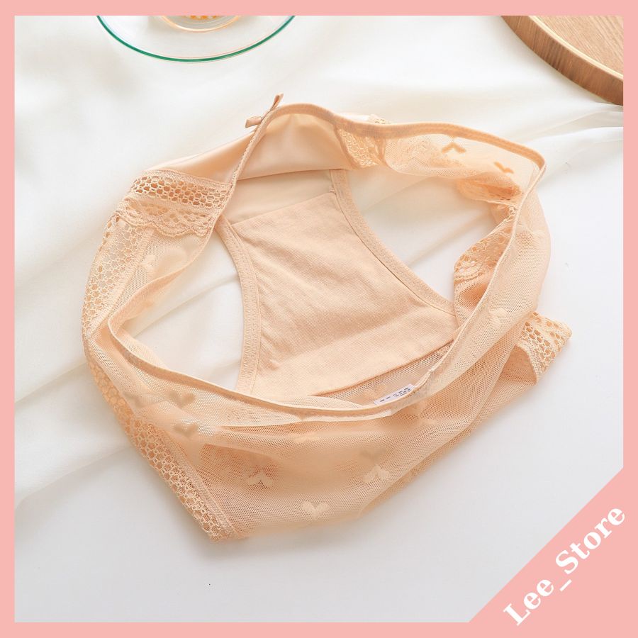 Quần lót ren nữ cao cấp không lộ viền, quẩn chíp nữ sexy ôm mông quyến rũ vải ren lụa mềm mại , xuyên thấu thoáng mát