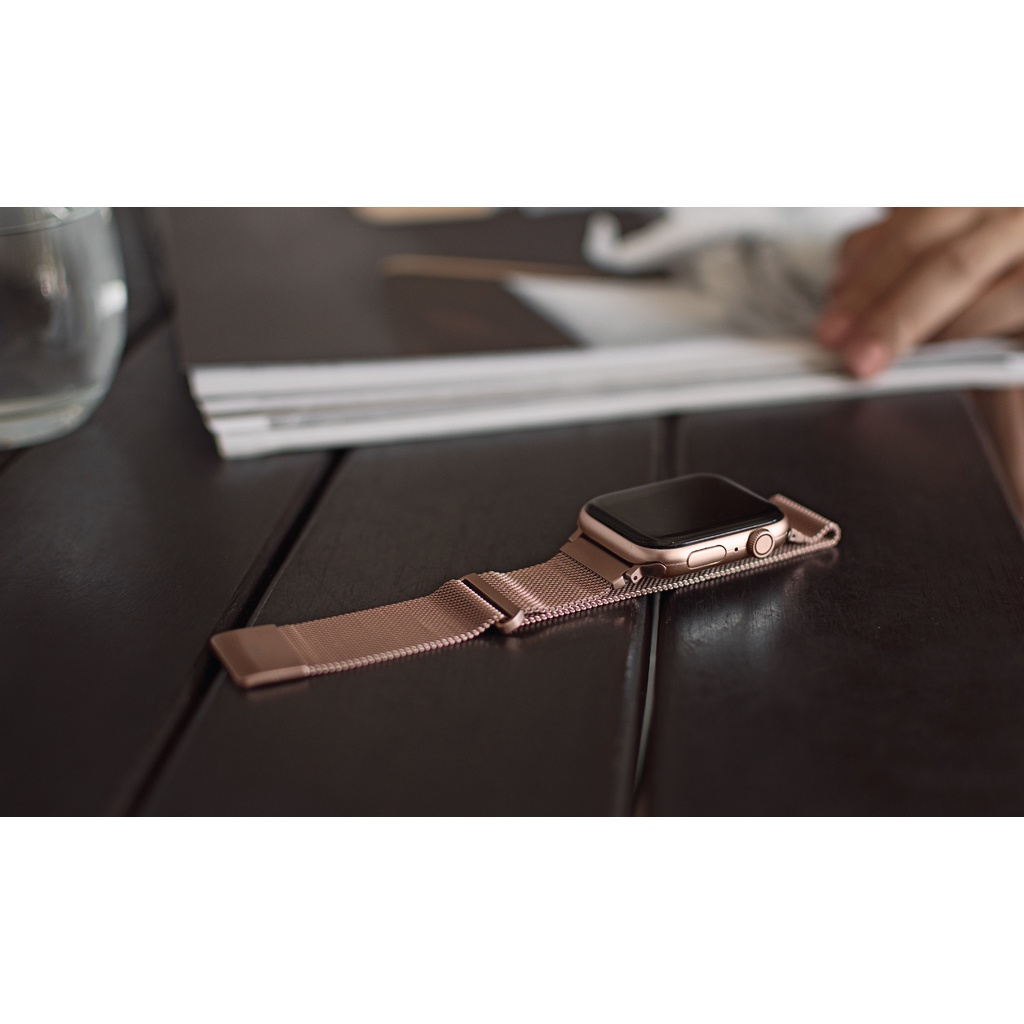 Dây Thép UNIQ Mesh Steel Strap Dành Cho Apple Watch size 38/40/41 và 42/44/45mm