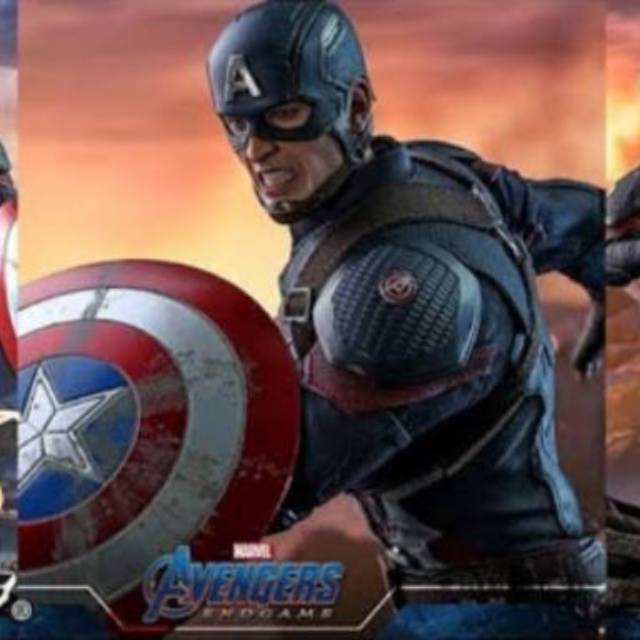 Móc Khóa Hình Khiên Captain America Độc Đáo