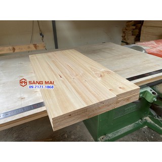 Tấm gỗ thông dày 1,2cm x mặt rộng 14cm x dài 80cm + láng mịn 4 mặt