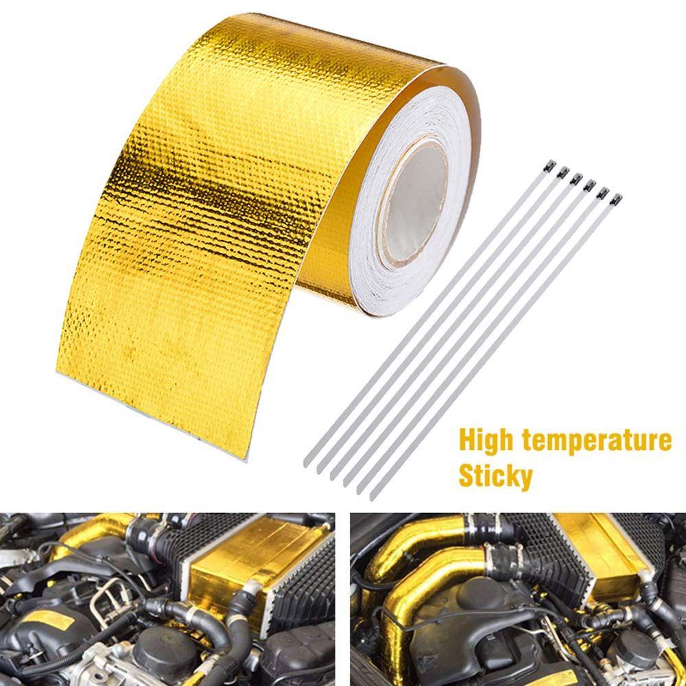Cuộn Băng Keo Dán Cách Nhiệt Bảo Vệ Ống Pô Xe Hơi Xe Máy REBUY1 Dài 5M