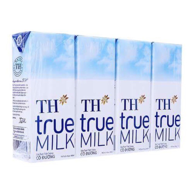 Thùng 12 Vỉ Sữa Tươi TH True Milk x180ml