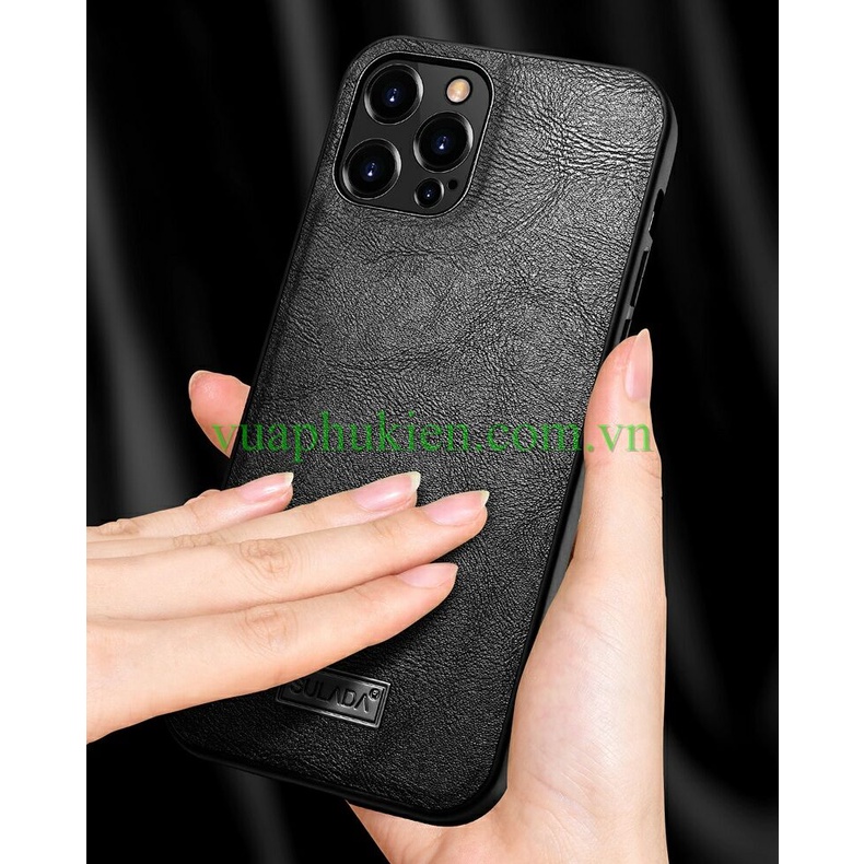 Ốp lưng da Sulada cho iPhone 12/13/14  nhập khẩu cao cấp - Vua Phụ Kiện