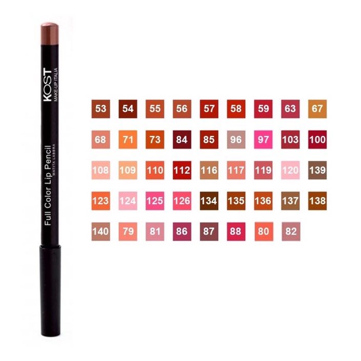 Chì kẻ môi Kost - Full Color Lip Pencil - KOST Make-up Italia