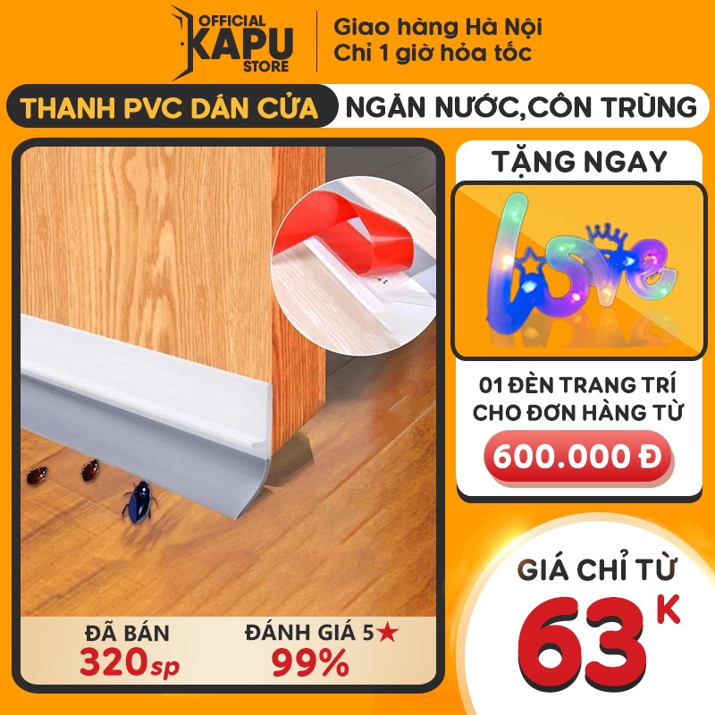 Thanh Gắn Chân Cửa Chống Nước, Côn Trùng, Khói Bụi - Phụ Kiện Cửa KAPU