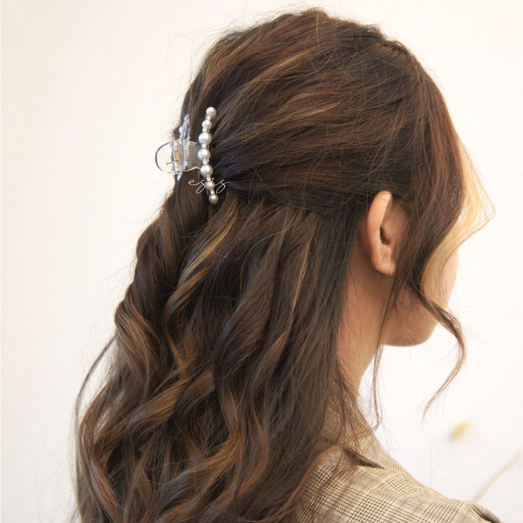 KẸP GẮP TÓC NỮ MINI NHỰA ACRYLIC ĐÍNH ĐÁ CAO CẤP HÀN QUỐC