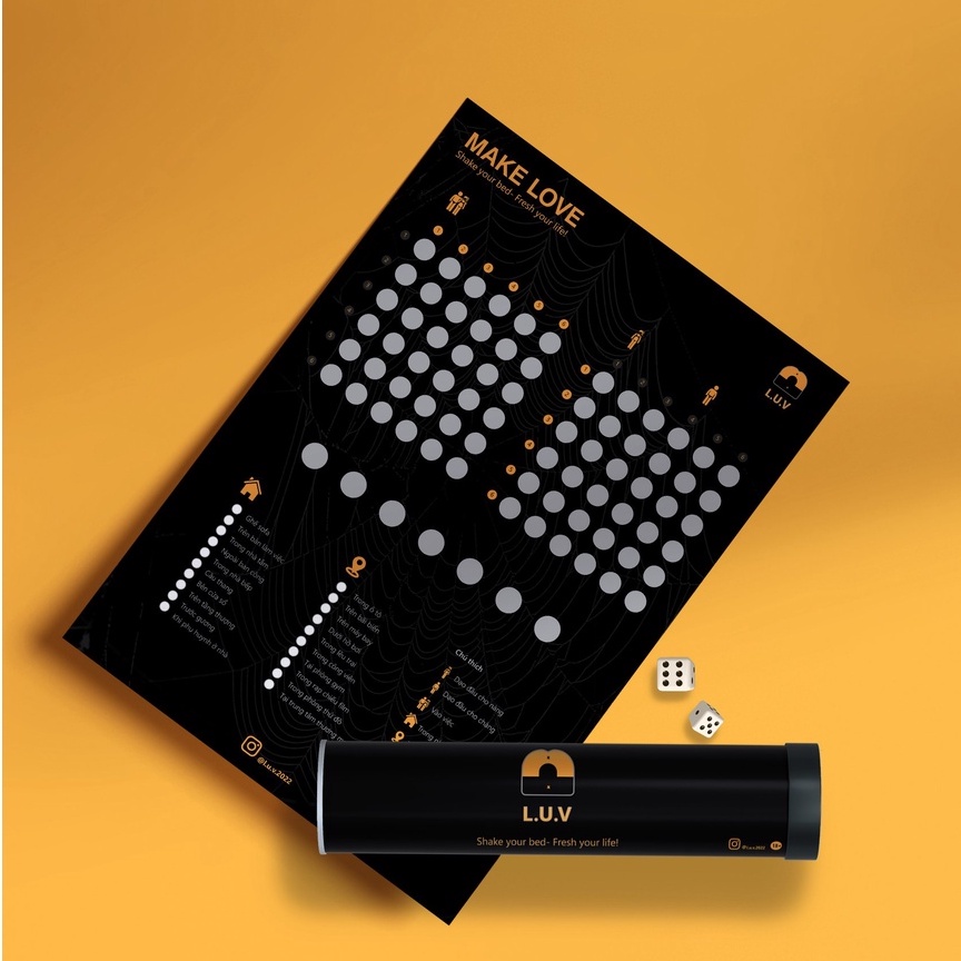 [Che Tên] Bad Bed Game Drinking Game cặp đôi Tình Yêu18 nâng tầm cảm xúc cuộc yêu hót nhất dành cho 