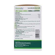 Viên ngậm Herbal Lozenges / Viên ngậm thảo dược/Kẹo ngậm thảo dược Pharmacity