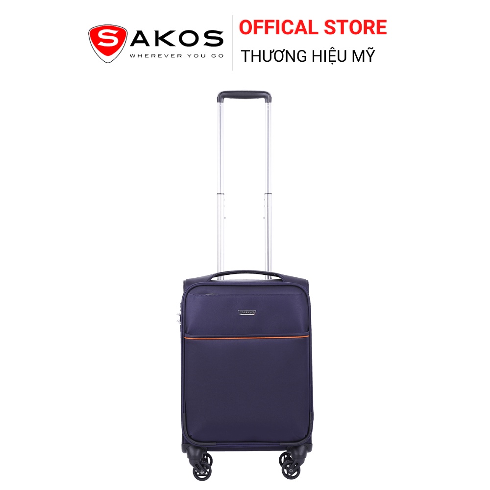 Vali Kéo Vải Du Lịch SAKOS ELITE 4.5 - Size XS (18inch)/ Xách Tay (Cabin) - Khóa TSA - Chống Thấm, Trượt Nước