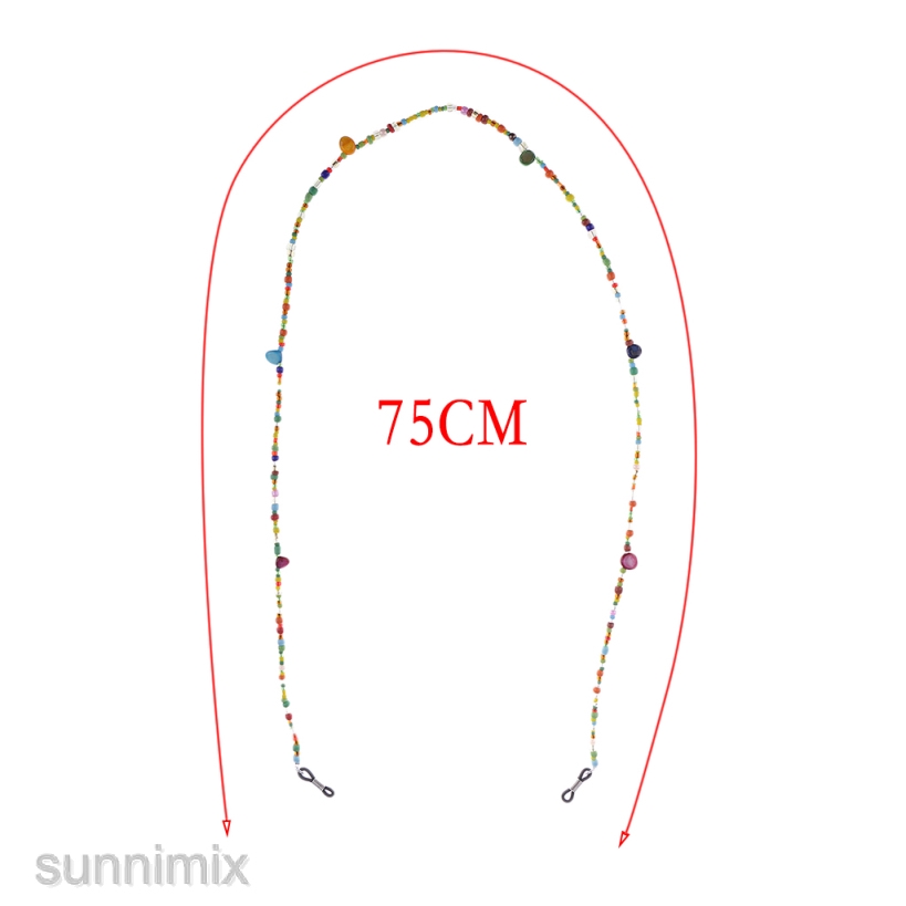 Acrylic Beads Beaded Eyeglass Chain Sunglass Holder Keeper Lanyard Necklace