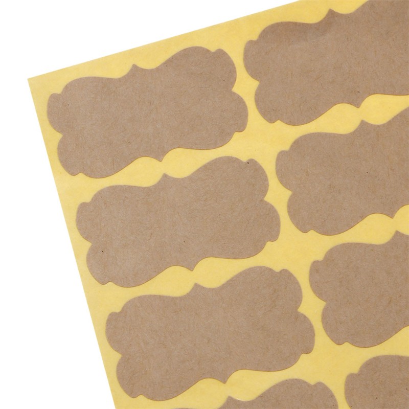 ❤❤ Vintage Blank Kraft Label Handmade Sealing Sticker For Gift Packaging