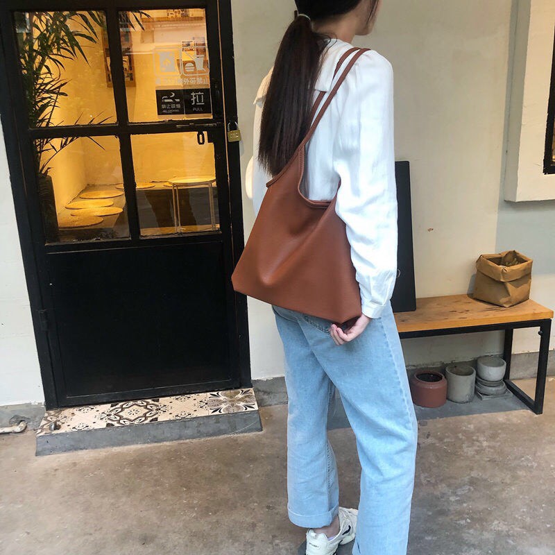 Túi tote da mềm kèm ví nhỏ style vintage giá yêu P094