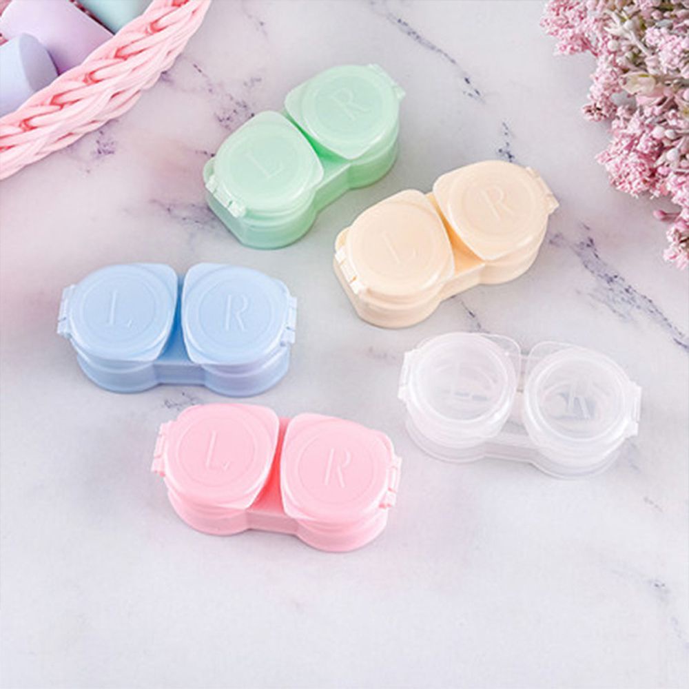 MXMUSTY Hộp đựng kính áp tròng nhỏ gọn đơn giản dễ thương chống nước nhiều màu sắc thời trang Hàn Quốc cho nam và nữ